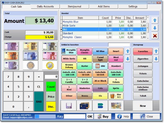 free cash register software